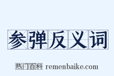 参弹反义词是什么意思的图片
